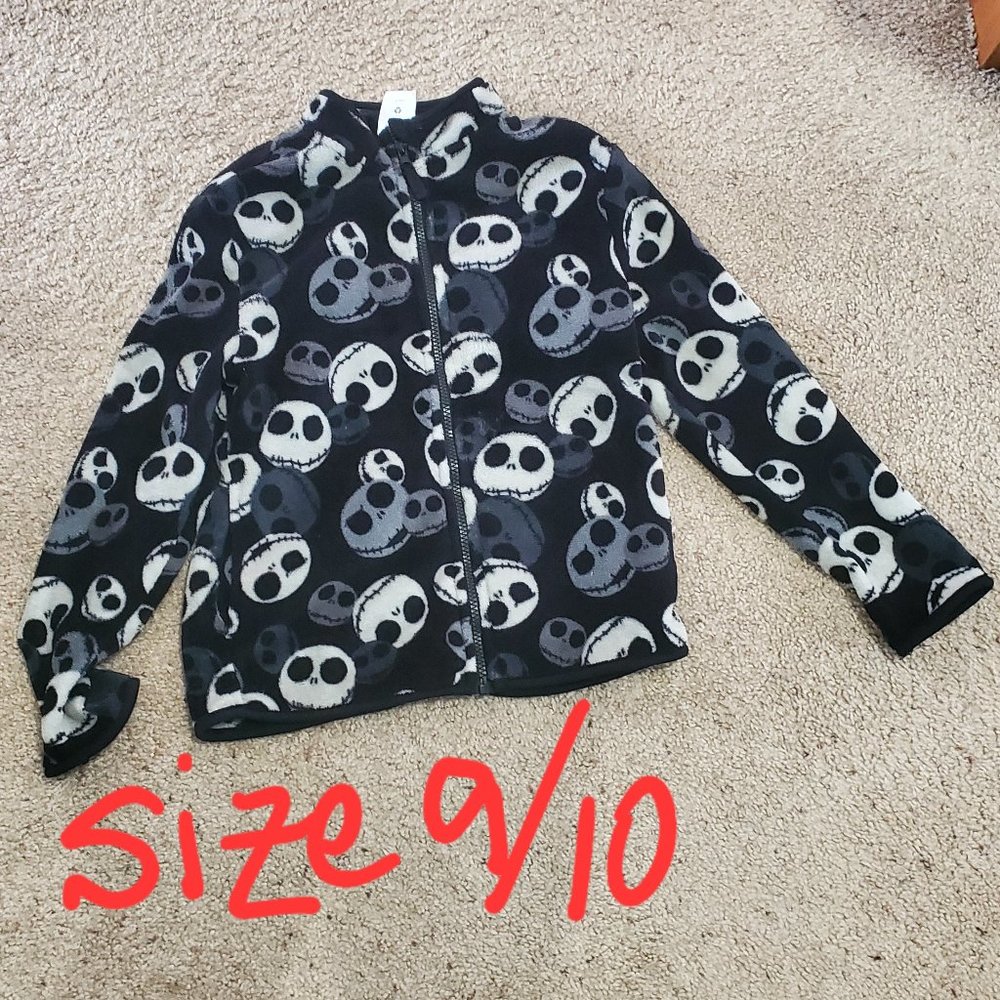 Unisex Nightmare Before Christmas Jack Skellington Fleece/Fuzzy Jacket